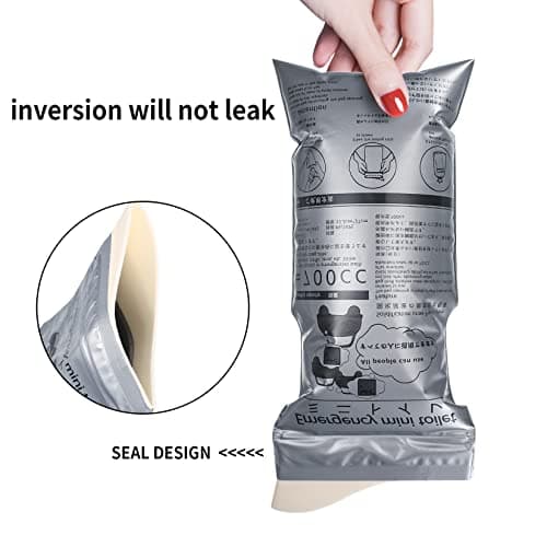 lzijun 10 Pcs Urine Bags, 700ml Emergency Camping Pee Bags, Portable Urinal Toilet Bags, Travel Outdoor Car Traffic Jam Emergency Vomit Bag for Men Women Kids Children Patient Emergency Urinal Bags — view 3