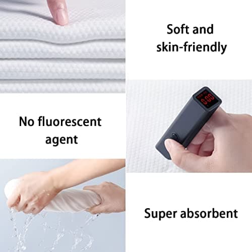 Bath towel Pearl Pattern Disposable Hand Towel, Large Individually Wrapped Towels, Men Travel Essential Items, Affordable Shower Towel Set (Color : White, Size : Set3) — view 6