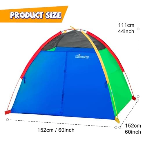 NARMAY® Play Tent Easy Fun Dome Tent for Kids Indoor / Outdoor Fun - 152 x 152 x 111 cm — view 3
