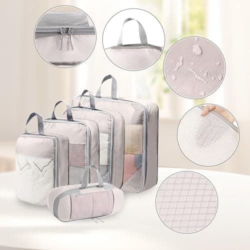 SYEXDZON Compression Packing Cubes, 8pcs Travel Organisers — view 3