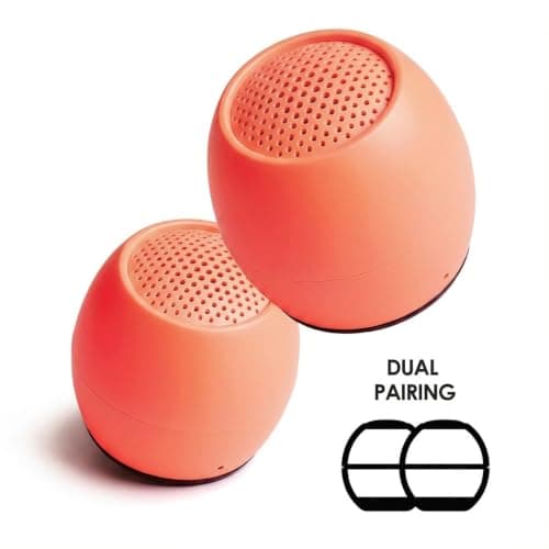 Boompods Zero Mini Bluetooth Speaker - Small Portable Speakers, Coral — view 4