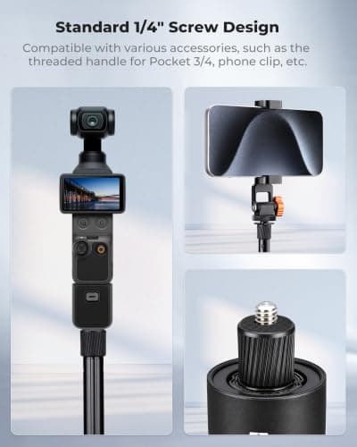 K&F Concept 66"/168cm Invisible Selfie Stick Tripod for Insta360 X5 X6/4/3 — view 4