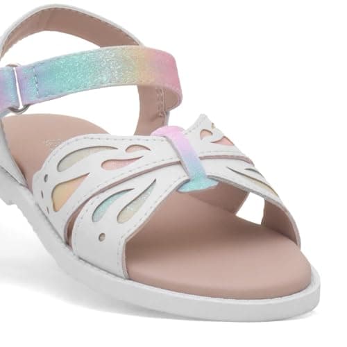 Walkright Cadi Girls Multi Butterfly Flat Sandal - Size 10 Child UK - Multicolour — view 6