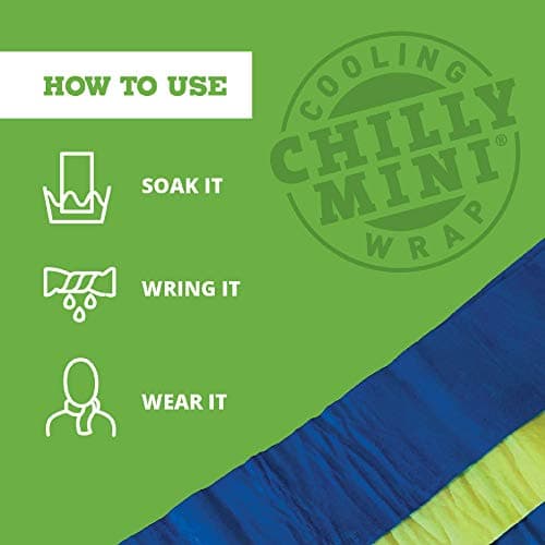FROGG TOGGS Chilly Mini Cooling Neck Towel, Blue- 29"x3", Pack of 6 — view 4