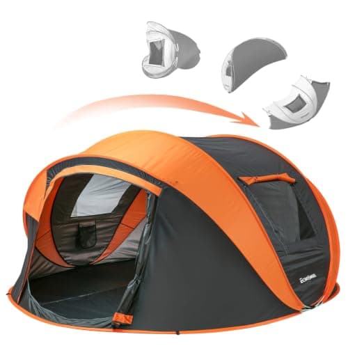 EchoSmile 2/4/6 Person Easy Pop Up Tent, Instant Family Tents for Camping