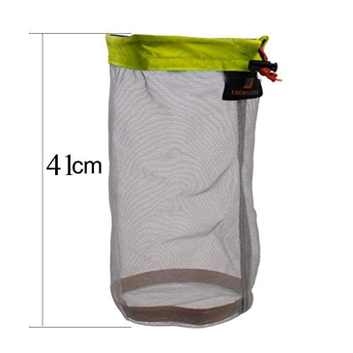 Yundxi 5pcs Ultralight Ultra Stuff Sacks Set Mesh Drawstring Storage Bags — view 2