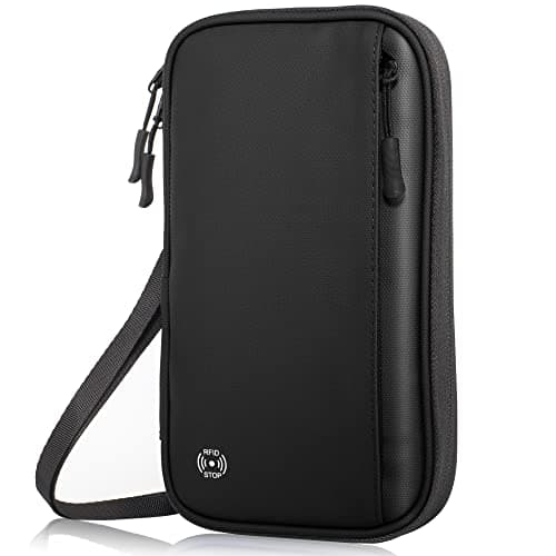 Travel Passport Holder Wallet with RFID Blocking Unisex Family Essentials