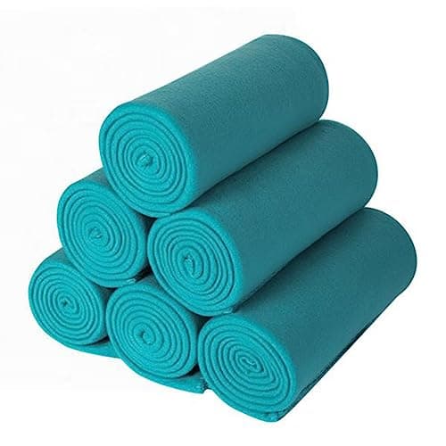 CAI TENG Fleece Blanket Throw 6 Pack Soft Kids Blanket Cozy Lightweight for Couch Bed Travel Throw Blanket Bulk Pet Blanket Warm Blanket Picnic Garden Solid for Home Sofa 125 X 150 CM Blue