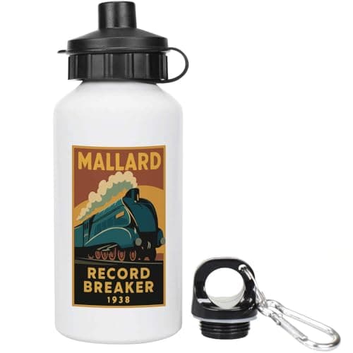 Azeeda 'Mallard Steam Train' Water Bottle - 400ml (WT00089954)