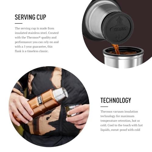 Thermos Stainless King Matt Black Drinks Flask (470ml) 18h Hot | 24h Cold — view 4