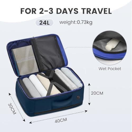 MATEIN Ryanair Cabin Bags 40x30x20, 24L Travel Backpack Cabin Size, Blue — view 5