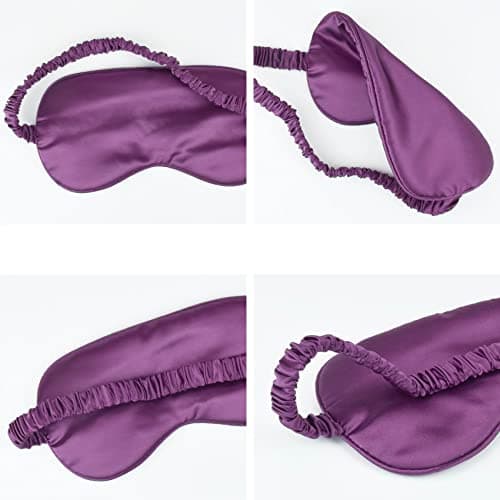 1 Pcs Sleep Mask, Silk Eye Mask, Blindfold, Silk Sleeping Mask for Girls, Women, Men (Pink) — view 3