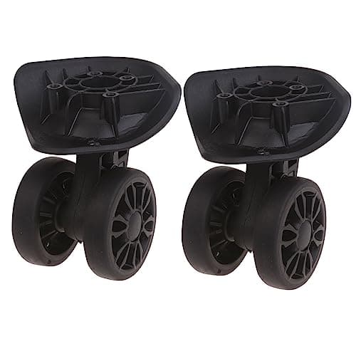 A89 GepäCkräDer Suitcase Double Row Wheels Hardware Repair Kit 360° Spinner Wheels Robust Wheel 1 Pair Black