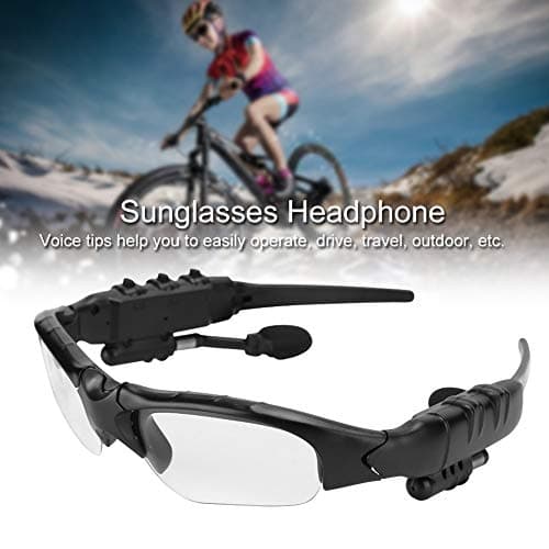 Pissente Bluetooth 5.0 Solar Powered Sunglasses Headset, 93g (Transparent) — view 3