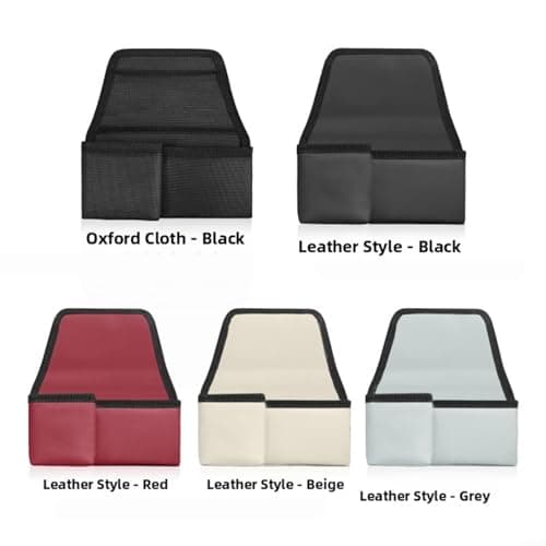 HomeVortex Car Storage Bag Leather Waterproof Vehicle Side Door Organizer(Leather - Beige) — view 5