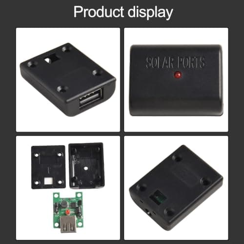 Solar Power Bank Voltage Regulator 5-22V Input 2A Output Step Down Converter for Camping Hiking 50x50mm — view 3