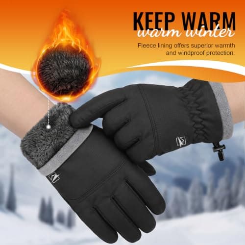 Yobenki Thermal Gloves for Men Women, Touchscreen Winter Gloves — view 2