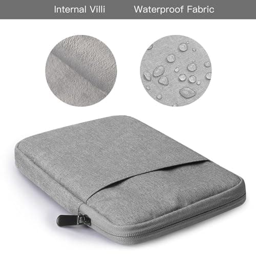 Universal 6-7" E-Reader Sleeve Bag for K-e Paperwhite Kobo Light Gray — view 3