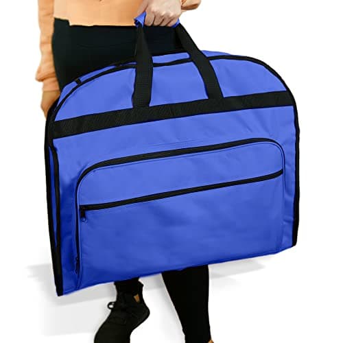 DALIX 39" Garment Bag Cover for Suits and Dresses Clothing Foldable w Pockets, Royal Blue, OneSize — view 6