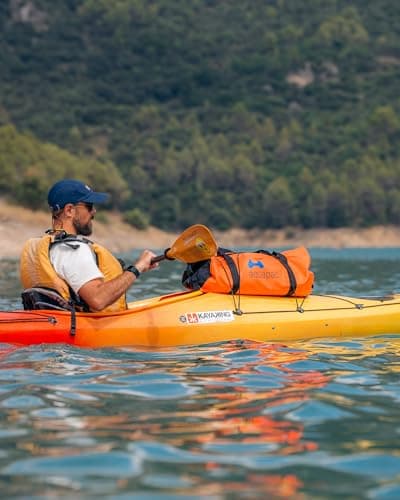 Aquapac Waterproof Duffel Bag, 70 litres, Orange — view 3