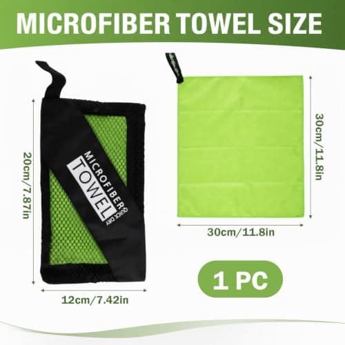 Quick Dry Microfibre Towel, Lightweight & Super Absorbent Travel Towel — view 2
