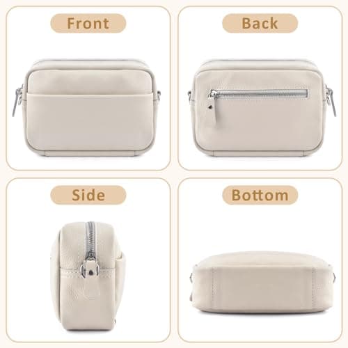 BROTOU Crossbody Bag for Women, Leather Handbag & Shoulder Bag with Adjustable Wide Strap, Chain Strap & 3-Slot Card Holder, Camera Cross Body Bag for Lady Girl Shopping Daily Use — view 6