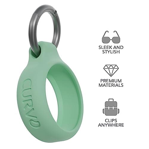 CURVD Earplugs Case Clip for Secure Storage & Travel of Ear Plugs- Premium Carrying Case Clip. Portable Waterproof Aluminum Earplug Holder, Durable Container Recyclable & Sustainable Materials (Mint) — view 3
