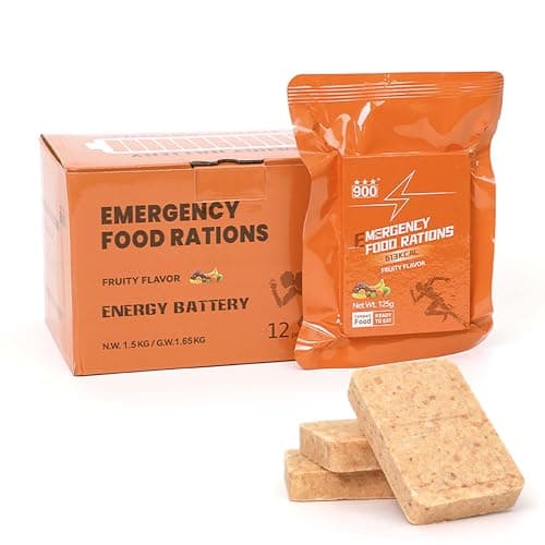 Survival Food Rations, High Energy Biscuits, Fruit Flavour, 12 Packs