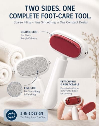 Double-Sided Foot Scraper for Callus Removal — view 2