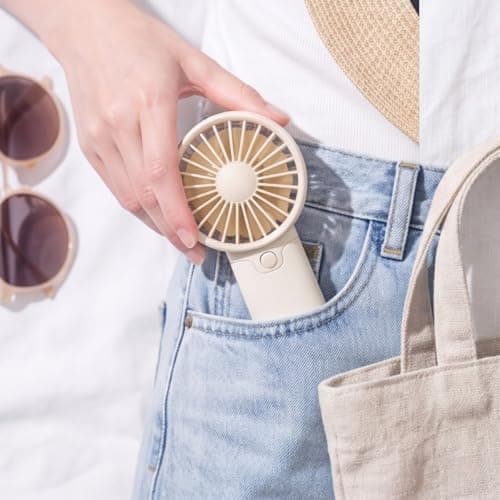 Ricomso Mini Handheld Fan, Battery Powered Portable Personal Fan — view 4