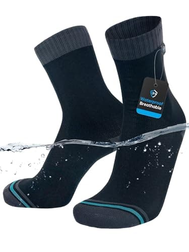 DexShell Waterproof Everyday Socks, Over-the-Ankle, JBG Black, Unisex L