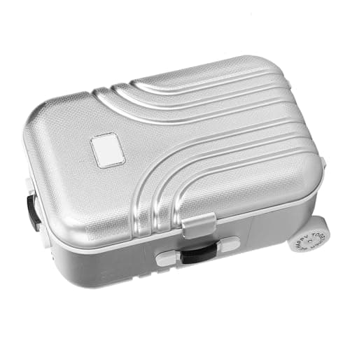 Cosiki Different Gift Kids Suitcase Toy Cute Plastic Rolling Suitcase Mini Luggage Box(Silver) — view 5