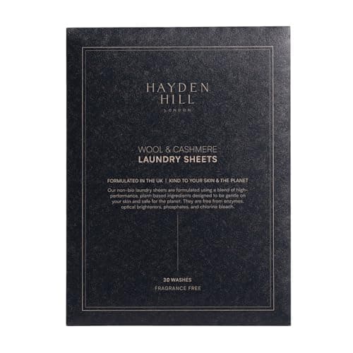 Hayden Hill Laundry Detergent Sheets For Cashmere and Wool, 30 Washes