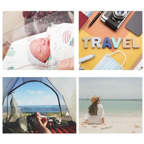 Reusable Ziplock Storage Bags for Travel, Waterproof Zip Organiser Bags for Clothes, Shoes, Cosmetics, Frosted Packing Pouches for Baby Essentials, 30pcs 30x40cm — view 5