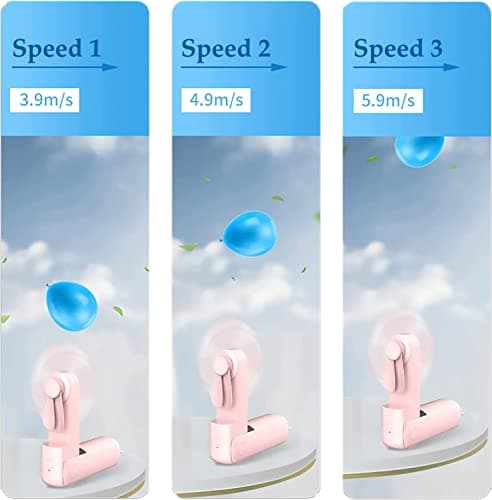 Handheld Fan Rechargeable Portable Travel Hand Fan Foldable Handheld Fan — view 4