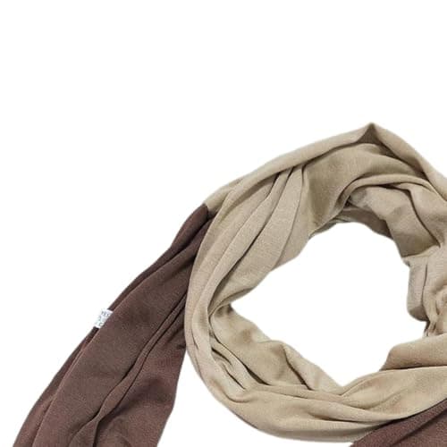 Infinity Scarf Winter Two Color Contrast Neck Warmer — view 6