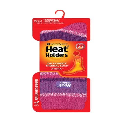 HEAT HOLDERS - Ladies Thermal Socks for Winter | Outdoor & Indoor Socks | Cuddly & Fluffy | Gifts for Women (4-8 UK, Fantasia Pink) — view 4
