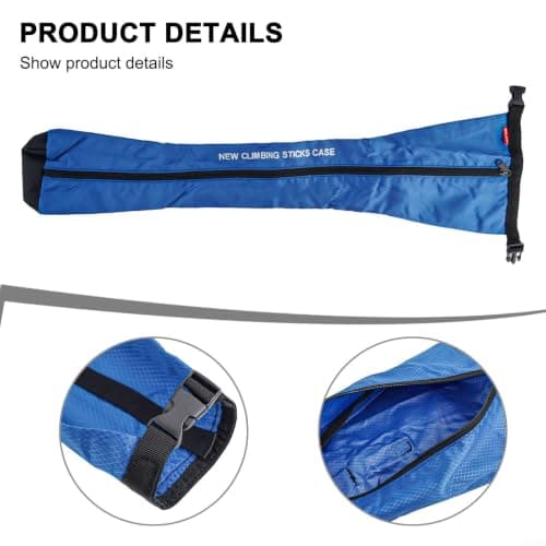 Lightweight Hiking Pole Pouch 150g for Backpack Attachment(Blue) — view 2