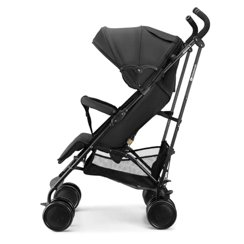 Kinderkraft Stroller Siesta 2 up to 22 kg, Lightweight, only 7.9 kg, Umbrella fold, Lie-Flat Position, Adjustable footrest, Breathable Canopy with mesh and Peekaboo Window, Compact, Black — view 3