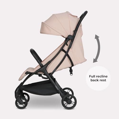 My Babiie MBX2 Compact Stroller – from Birth to 22kg, Foldable, Lightweight, Travel Buggy for Toddlers, Pushchair with UPF50+ Sun Canopy - Blush Pink — view 6