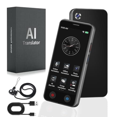 LivElect Language Translator Device, 5 inch Instant Translator No WiFi, AI Portable Translator, 139 Languages Two Way Real-Time Voice Translation, WiFi&Offline&Photo Translation for Travel Business