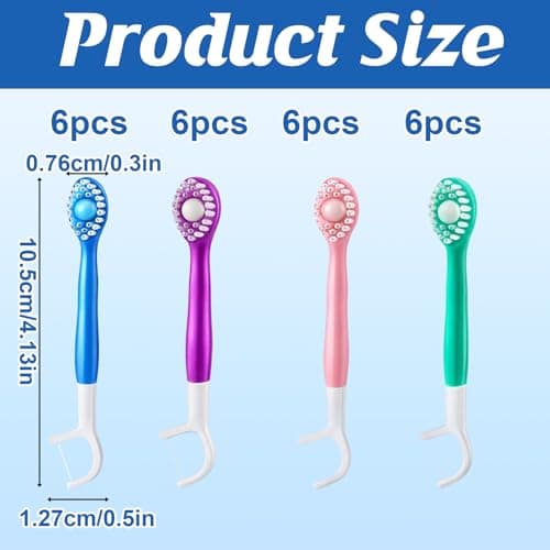 Mini Toothbrush, 24 PCS Quick Oral Care Solution Portable Travel Toothbrushes, Individually Wrapped Dental Hygiene Kit for On-The-Go, Toothbrush Set for Travel Hotel and Outdoor Activities — view 2