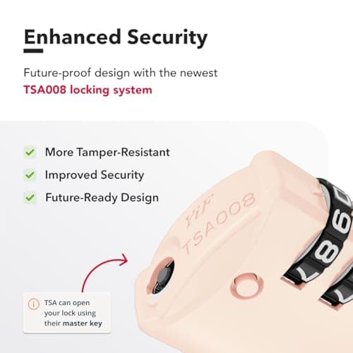NovLock Suitcase Padlocks, TSA Approved Luggage Locks, Travel Padlocks — view 5