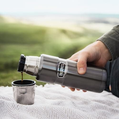 Thermos Stainless King Gun Metal Drinks Flask (470ml) 18h Hot | 24h Cold — view 6
