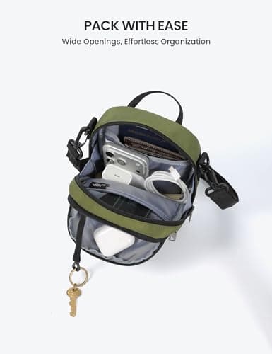 SKYSPER Small Anti Theft Crossbody Sling Bag RFID Cross Body Bag Travel Shoulder Daypack(Armygreen) — view 4