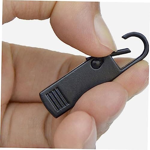 Anneome 4pcs Multi-Function Zipper Pullers for Clothing Bags Black Zipper Head Repair Kit for Jackets Luggage Backpacks DIY Projects and Replacement Needs — view 4