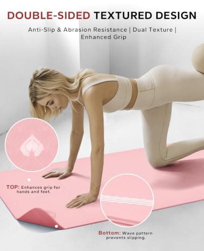 HAPBEAR Foldable Yoga Mat - 183×61cm×6mm, Includes Carry Bag — view 3