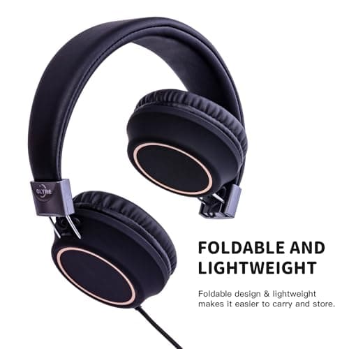 Olyre Foldable Kids Wired Headphones with Mic, Headset for Boys & Girls — view 3
