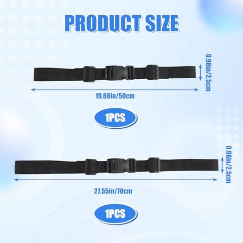 Backpack Chest Strap 2-Pack, Adjustable Sternum Strap & Waist Belt Set with Quick-Release Buckle, Non-Slip Walking & Hiking Strap, Universal Repair Replacement for School Bags, Travel & Outdoor Gear — view 2