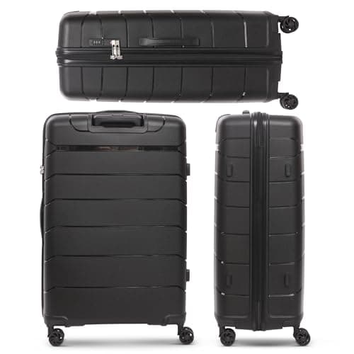 Aerolite Large 28in 100L Polypropylene Hard Shell 8 Wheel Spinner Suitcase — view 6